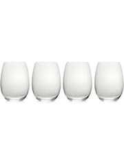 Mikasa Set of 4 Clear Julie Crystal Stemless Wine Glasses - Image 1 of 4