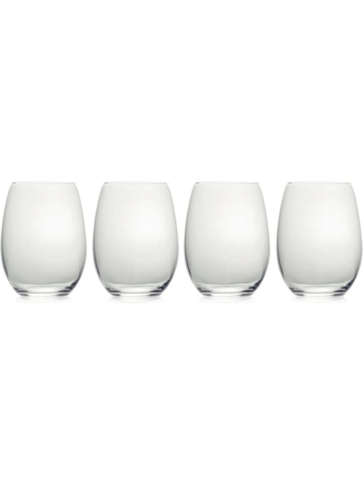 Mikasa Set of 4 Clear Julie Crystal Stemless Wine Glasses - Image 1 of 4