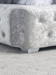 Birlea Grey Grande Crushed Velvet Fabric Bed - Image 5 of 6