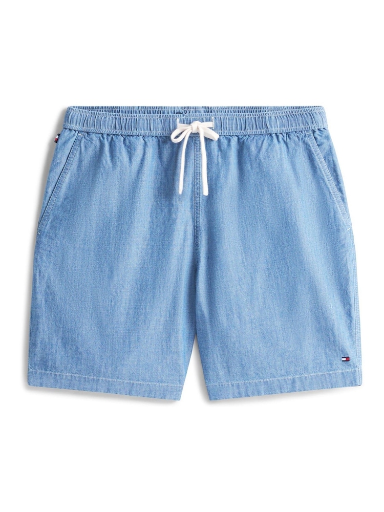 Tommy Hilfiger Blue Chambray Shorts - Image 5 of 5 Tommy Hilfiger Blue Chambray Shorts - Image 5 of 5