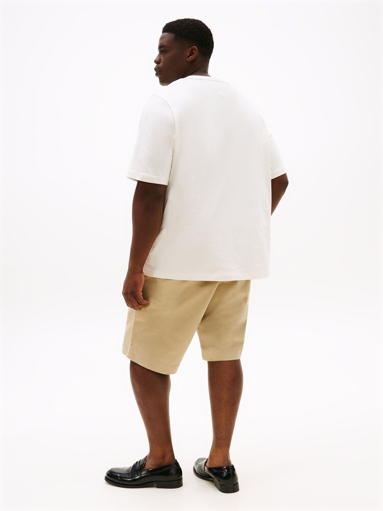 Tommy Hilfiger Cream Plus Regular Fit Short Sleeve T-Shirt - Image 2 of 3 Tommy Hilfiger Cream Plus Regular Fit Short Sleeve T-Shirt - Image 2 of 3