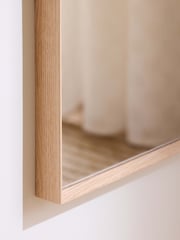 Oak Effect Extra Large Metal Arch Full Length Leaner Mirror - Image 3 of 5