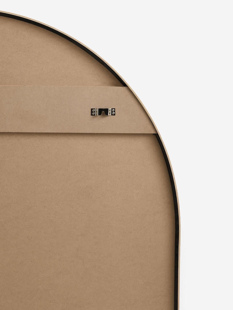 Oak Effect Wide Arch Over Mantle Wall Mirror - Image 4 of 4