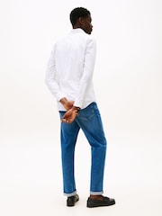 Tommy Hilfiger White Slim Flex Stretch Cotton Poplin Shirt - Image 2 of 5