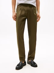 Tommy Hilfiger Green Harlem Ripstop Tapered Trousers - Image 1 of 3