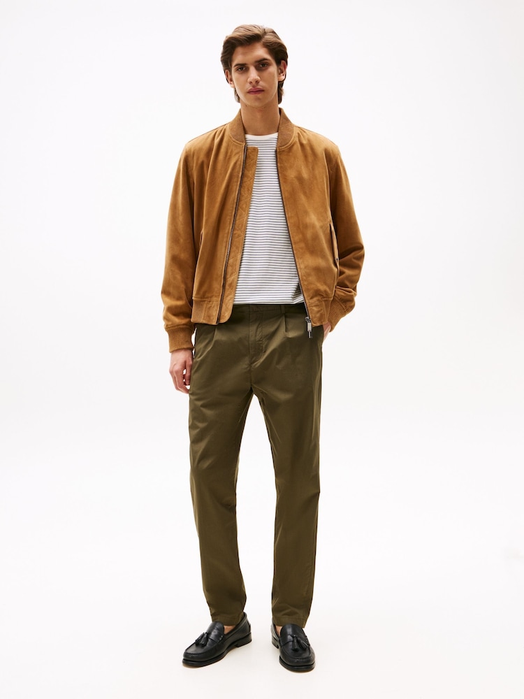 Tommy Hilfiger Green Harlem Ripstop Tapered Trousers - Image 2 of 3