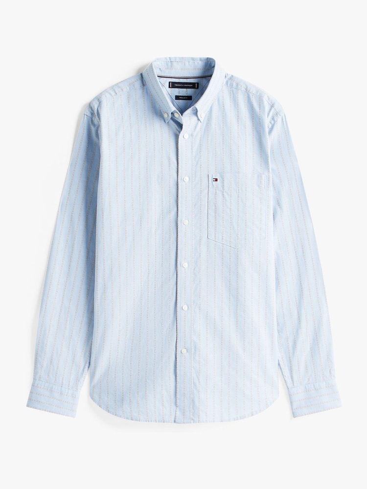 Tommy Hilfiger Regular Fit Stripe Oxford Shirt - Imagen 5 de 5