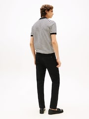 Tommy Hilfiger Black Knit Textured Polo Jumpers - Image 2 of 5
