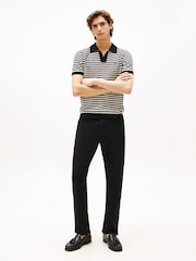 Tommy Hilfiger Black Knit Textured Polo Jumpers - Image 3 of 5