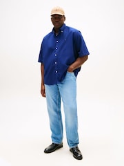 Tommy Hilfiger Blue Plus Oxford Shirt - Image 3 of 5