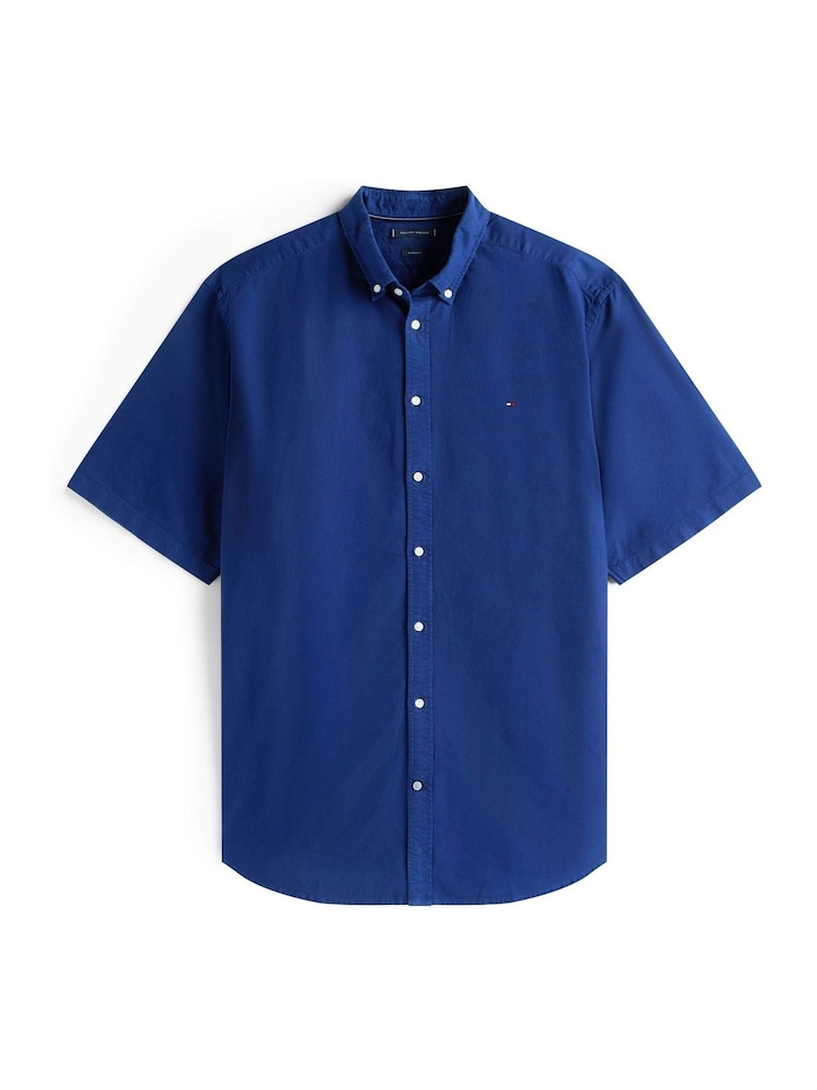 Tommy Hilfiger Blue Plus Oxford Shirt - Image 5 of 5