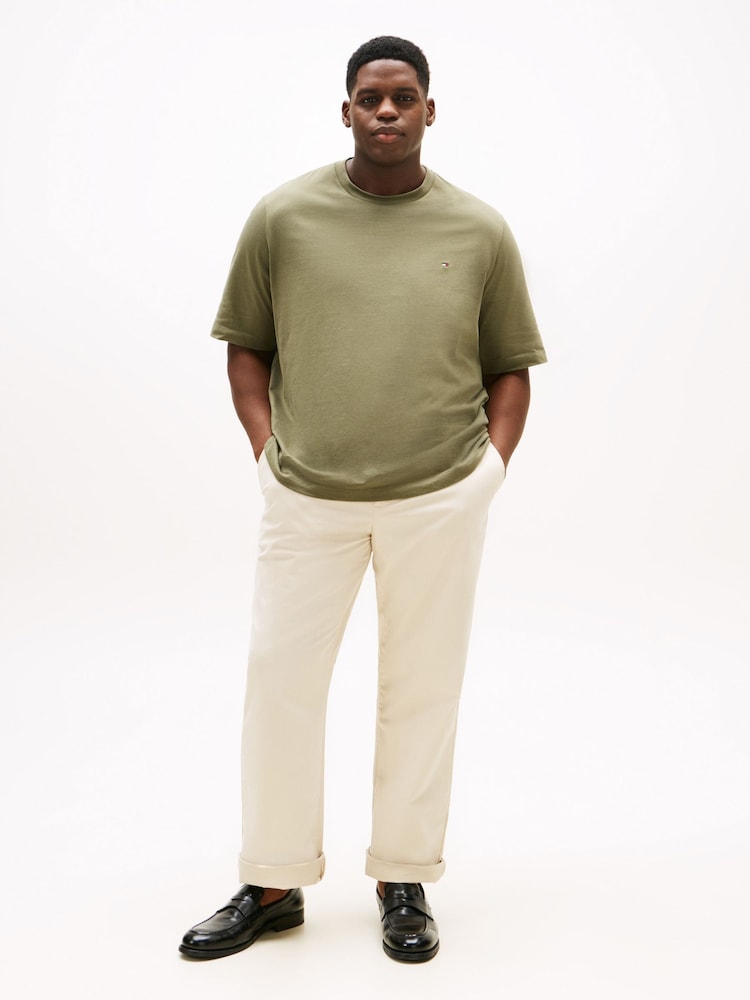 Tommy Hilfiger Green Plus Crew Neck T-Shirt - Image 2 of 5 Tommy Hilfiger Green Plus Crew Neck T-Shirt - Image 2 of 5