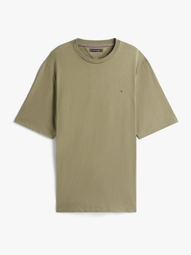 Tommy Hilfiger Green Plus Crew Neck T-Shirt - Image 5 of 5