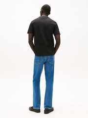 Tommy Hilfiger Black Tropical Logo Crew Neck T-Shirt - Image 2 of 5