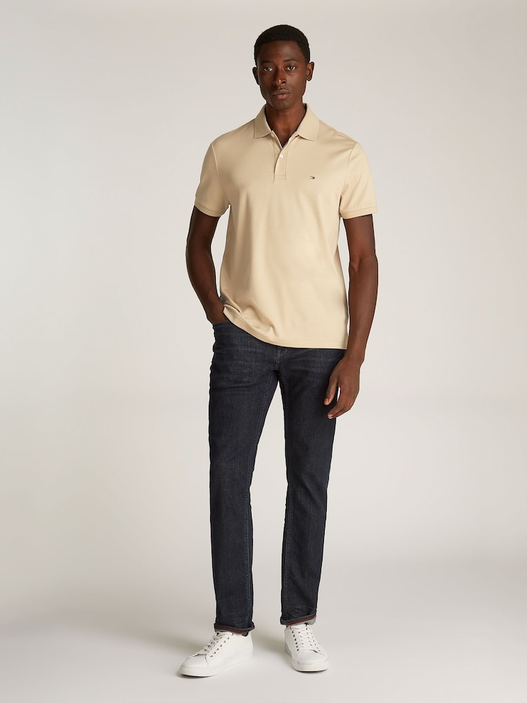 Tommy Hilfiger Natural Regular Fit Polo Shirt - Image 2 of 6 Tommy Hilfiger Natural Regular Fit Polo Shirt - Image 2 of 6