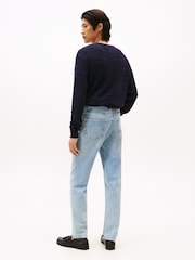 Tommy Hilfiger Blue Denton Faded Straight Leg Jeans - Image 3 of 5