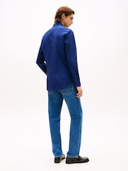 Tommy Hilfiger Blue Slim Dobby Shirt - Image 2 of 5