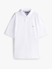 Tommy Hilfiger White Ecru Regular Fit Plus 1985 Polo Shirt - Image 5 of 5