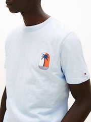 Tommy Hilfiger Blue Regular Fit Short Sleeve T-Shirt - Image 4 of 5