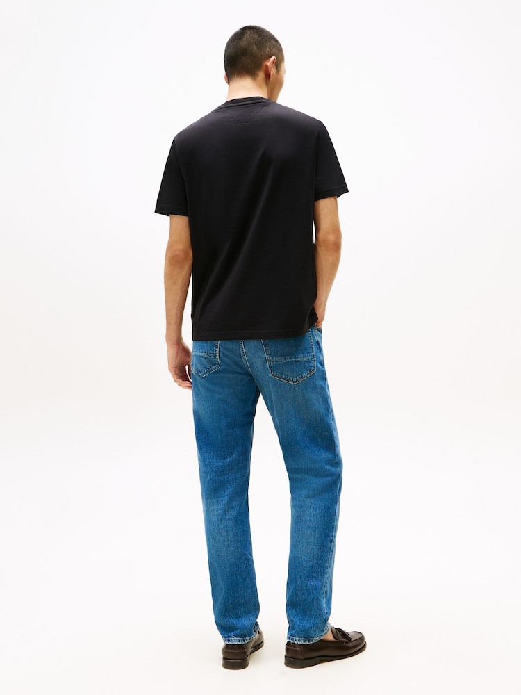 Tommy Hilfiger Black Logo Crew Neck T-Shirt - Image 2 of 5