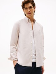 Tommy Hilfiger Natural Regular Fit Oxford Shirt - Image 1 of 5