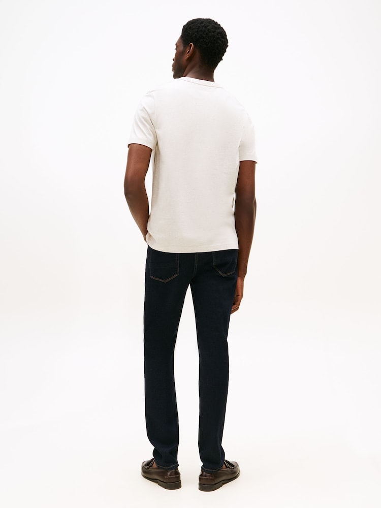 Tommy Hilfiger Sand Regular Fit Short Sleeve T-Shirt - Image 2 of 5 Tommy Hilfiger Sand Regular Fit Short Sleeve T-Shirt - Image 2 of 5