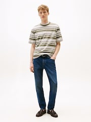 Tommy Hilfiger Green Stripe Relaxed T-Shirt - Image 3 of 5