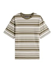Tommy Hilfiger Green Stripe Relaxed T-Shirt - Image 5 of 5
