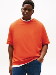 Tommy Hilfiger Orange Plus Crew Neck T-Shirt - Image 1 of 2