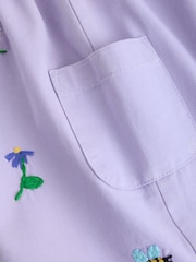 Purpuriu personaj - Set salopetă din denim și body pentru bebeluși 2 piese (0luni -2ani) - Imaginea 7 din 9