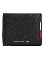 Tommy Hilfiger Black Pebble Grain Leather Bifold Wallet - Image 1 of 4