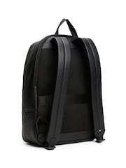 Tommy Hilfiger Black TH Monogram Textured Backpack - Image 2 of 5
