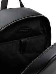 Tommy Hilfiger Black TH Monogram Textured Backpack - Image 3 of 5
