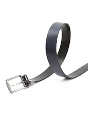 Tommy Hilfiger Blue Denton Reversible Square Buckle Leather Belt - Image 4 of 4