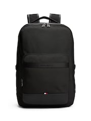 Tommy Hilfiger Black Metal Logo Travel Backpack - Image 1 of 5
