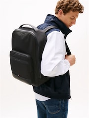 Tommy Hilfiger Black Metal Logo Travel Backpack - Image 5 of 5