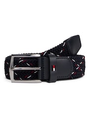 Tommy Hilfiger Blue Woven Elasticated Belt - Image 1 of 3