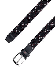 Tommy Hilfiger Blue Woven Elasticated Belt - Image 2 of 3