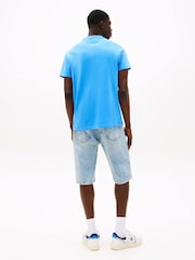 modra - Tommy Jeans Slim Stack Logo T-Shirt - Slika 2 iz 5