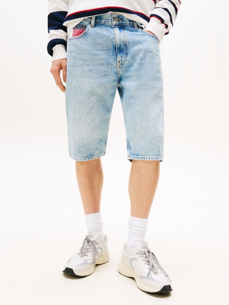 Tommy Jeans Blue Ryan Slim Denim Shorts - Image 1 of 6