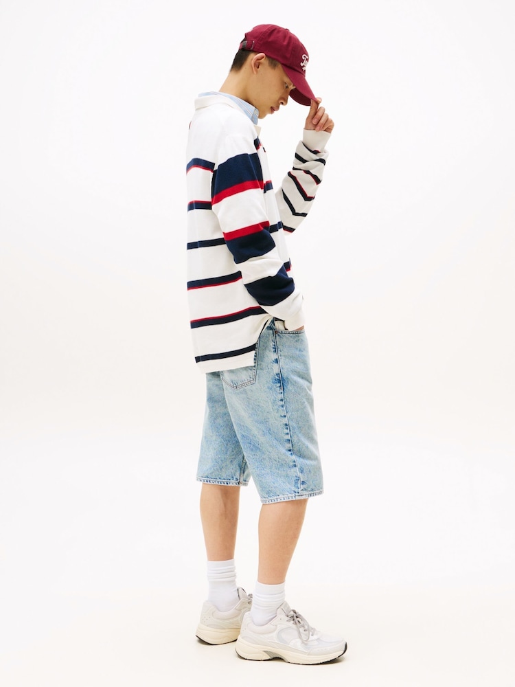 Tommy Jeans Blue Ryan Slim Denim Shorts - Image 2 of 6