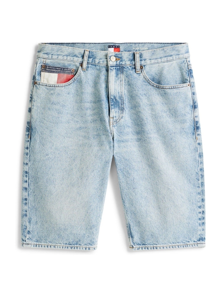 Tommy Jeans Blue Ryan Slim Denim Shorts - Image 6 of 6