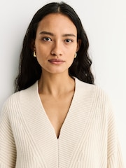 Joseph White Noel-Top-Cash Fisherman Rib Jumper - Image 5 of 7