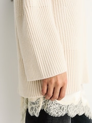 Joseph White Noel-Top-Cash Fisherman Rib Jumper - Image 6 of 7