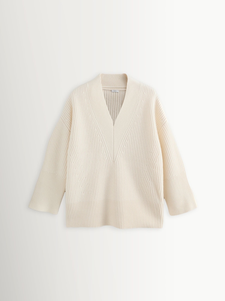 Joseph White Noel-Top-Cash Fisherman Rib Jumper - Image 7 of 7