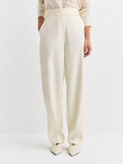 Joseph White Aix Tailored Crepe Trousers - Image 2 of 7