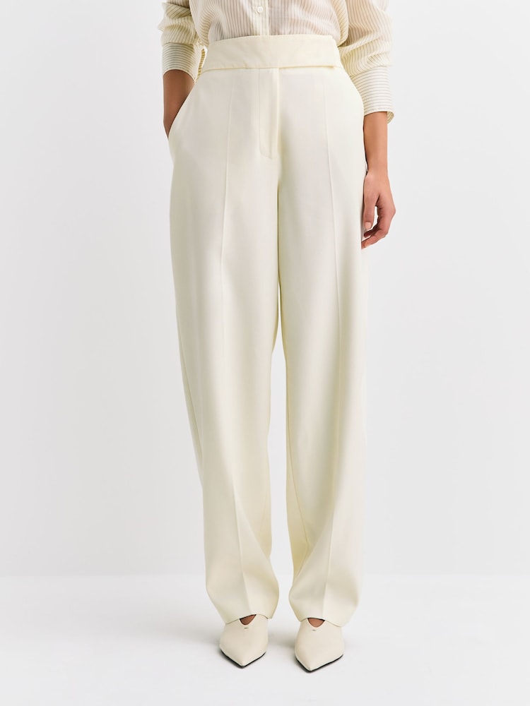 Joseph White Aix Tailored Crepe Trousers - Image 2 of 7
