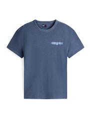 Tommy Jeans Blue Back Graphic Print Crew Neck T-Shirt - Image 5 of 5