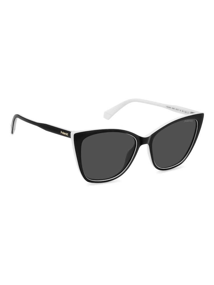 Polaroid Rectangular Black Sunglasses - Imagen 1 de 6