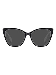 Polaroid Rectangular Black Sunglasses - Imagen 2 de 6